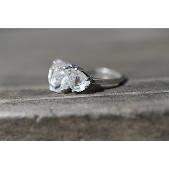 Alternative engagement rings, raw stone ring, size 3 4 5 6 7 8 9 10 11 1… - Picture 2 of 3